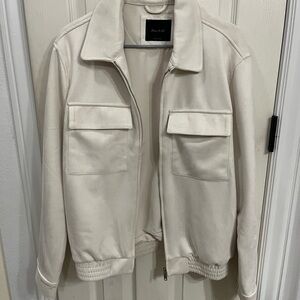 Women’s suede jacket cream color